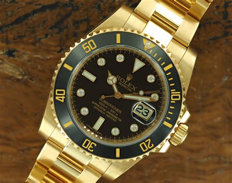 Rolex submariner date 18k gold